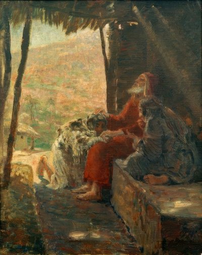Isacco benedice Giacobbe da Ludwig von Hofmann